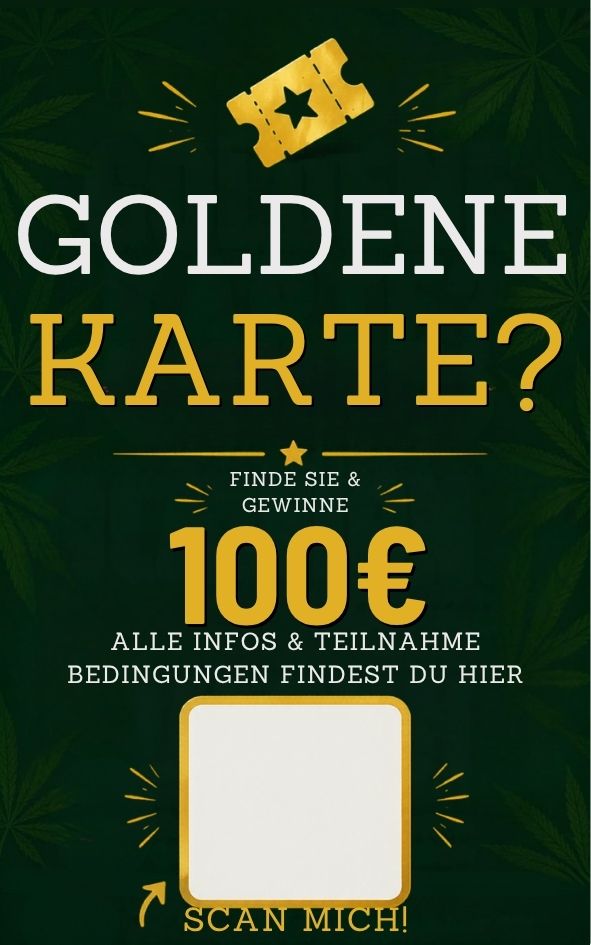 Goldene Karte Scan-Mich Motiv